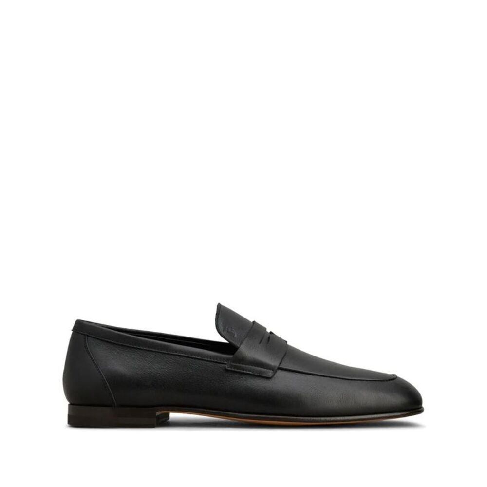 Deconstructed Leather Loafers Women
